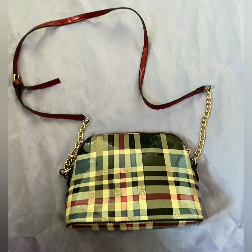 Plaid  cross body purse